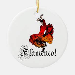 Flamencodansare Julgransprydnad Keramik