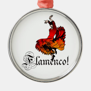 Flamencodansare Julgransprydnad Metall