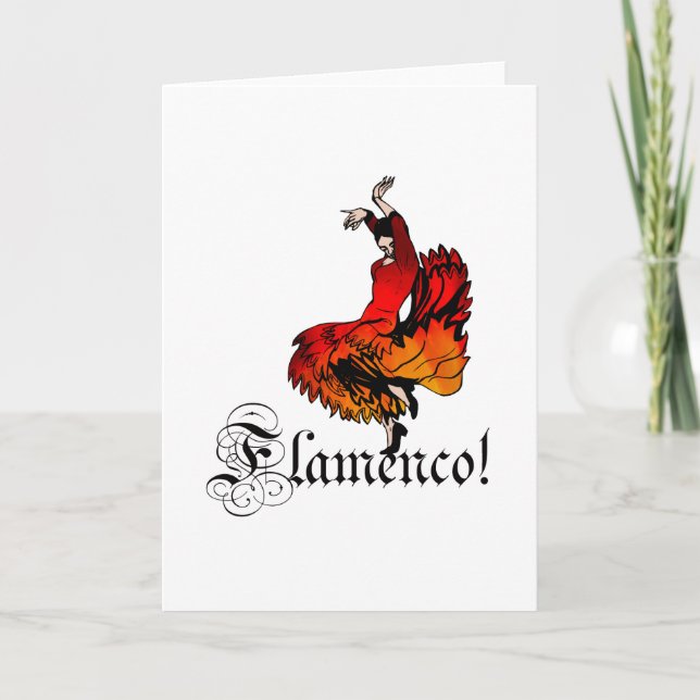Flamencodansare Kort (Framsida)