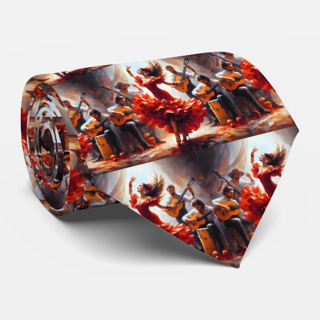 Flamencodansare Spansk musikband  Slips (Rullad)