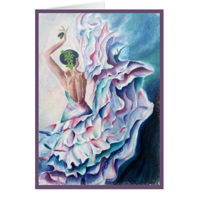 FLAMENCODANSEN DRIVER HÄLSNINGSKORT (Framsidan)