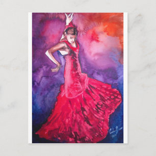 FLAMENCODANSÖS VYKORT