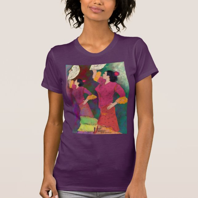 Flamencodansskjorta vid Siempre flamenco T-shirt (Framsida)