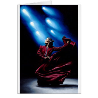 Flamencokapacitet Hälsningskort