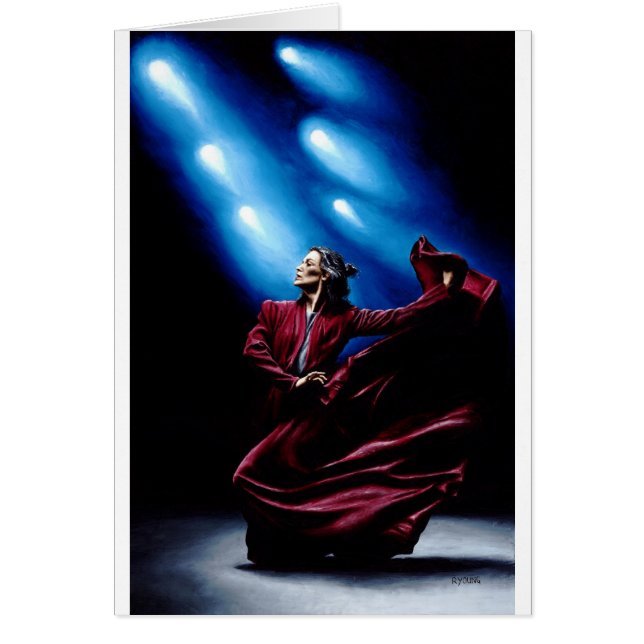 Flamencokapacitet Hälsningskort (Framsidan)