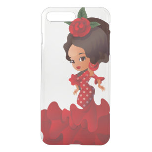 Flamencos tecknad chibi kawaii iPhone 7 plus skal