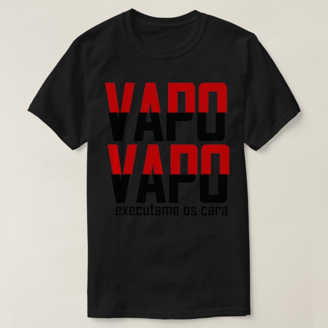 Flamengo Soccer Camisa Flamengo Vapo Vapo Pullove T Shirt (Design framsida)