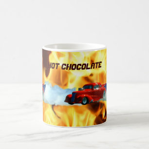 Flames & Drag-tävla Doorslammer Tävling Car Kids M Kaffemugg