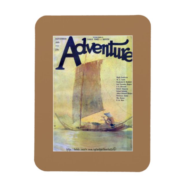 "Flames of the Storm by W. C. Tuttle" Magnet (Vertikal)