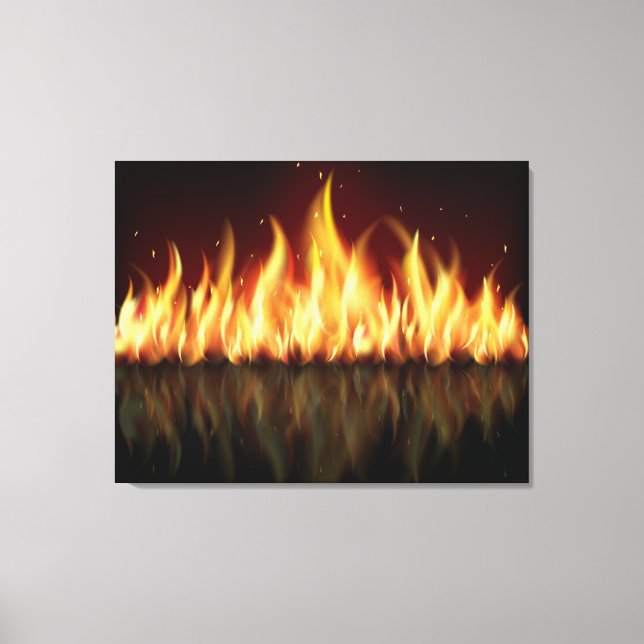 FLAMES på Canvas-serien Canvastryck (Framsida)