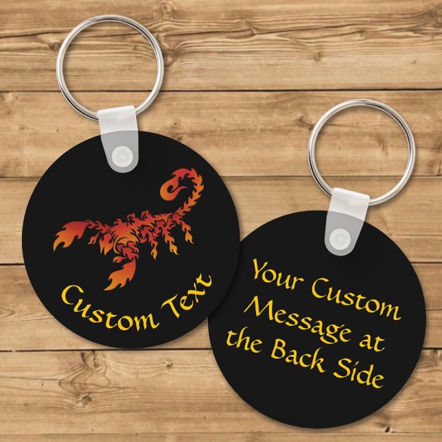 Flames Scorpion Keychain Nyckelring (Skapare uppladdad)