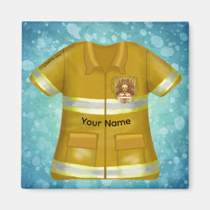 Flames Shield Brandman Magnet