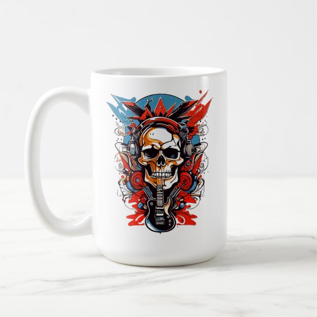 Flamestorm bursts from shadow and sound T-Shirt Kaffemugg (Vänster)