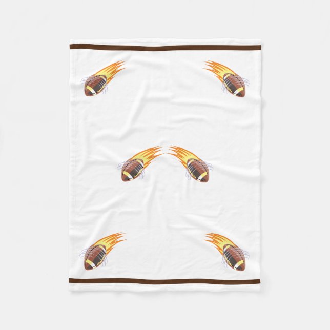 Flamfotboll - fleecefilt (Framsidan)