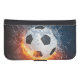 Flamfotboll/Fotboll i fotboll/Fotboll i Dekorativ  Galaxy S4 Plånbok (Framsidan (Horisontell))
