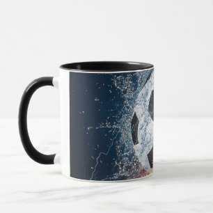 Flamfotboll/Fotboll i fotboll/Fotboll i Dekorativ Mugg