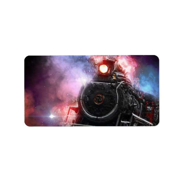 Flamgods Tåg Adressetikett (Framsidan)