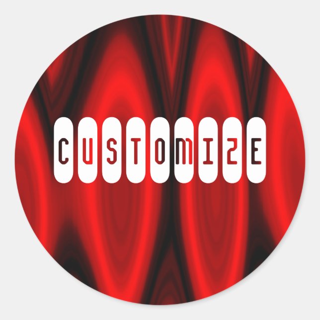 Flamhallen - mall runt klistermärke (Framsida)