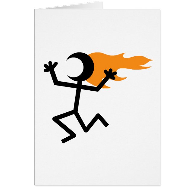 Flamhuvud Hälsningskort (Framsidan)