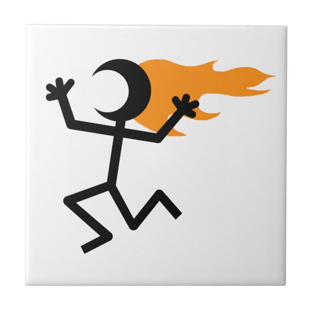 Flamhuvud Kakelplatta (Framsidan)