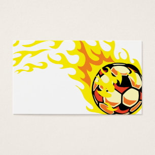 Flamin' fotbollboll visitkort