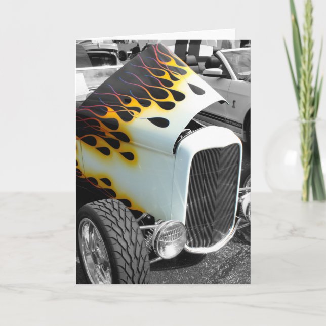 Flamin' Hot rod Kort (Framsida)