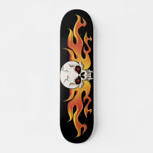 Flaminerat skullerskal old school skateboard bräda 21,6 cm