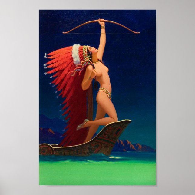 Flaming Arrow - Edward Mason Eggleston Poster (Framsidan)