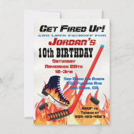 Flaming av inbjudningar till ishockey-Skating Part