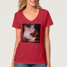 Flaming Cherry Crones Corner T Shirt