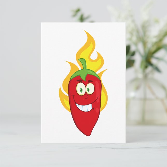 Flaming Chili Pepper-inbjudan Inbjudningar (Skapare uppladdad)