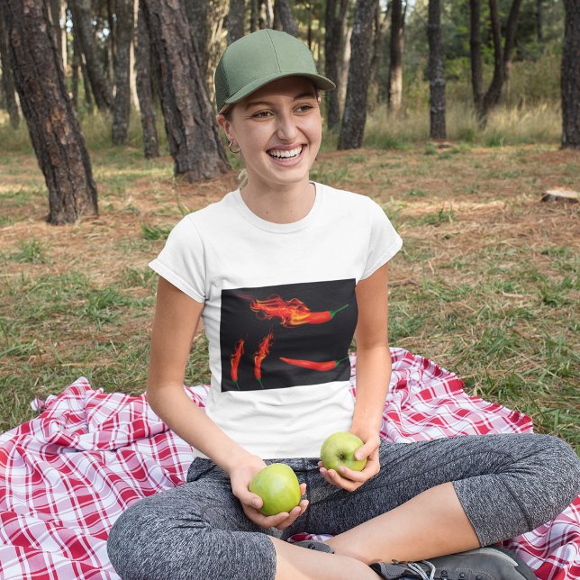 Flaming Chili Peppers T Shirt (Skapare uppladdad)