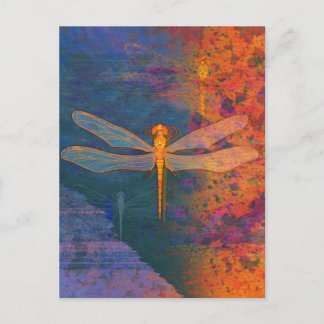 Flaming Dragonfly Vykort