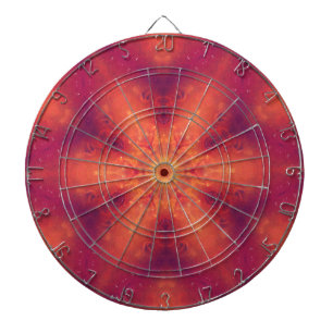 Flaming Fiery Phoenix Burning Snowflake Darttavla