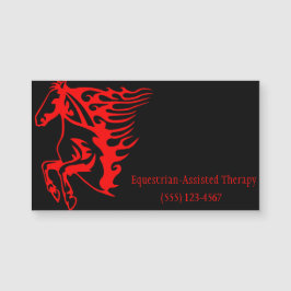 Flaming Fire Red Bronco Mustang Vild Horse