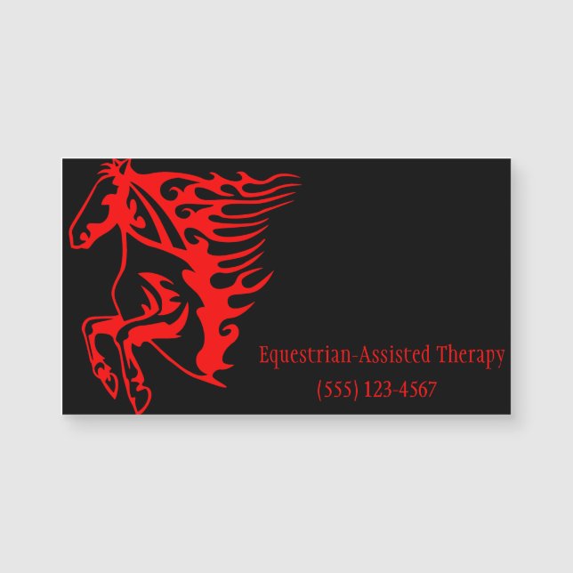 Flaming Fire Red Bronco Mustang Vild Horse (Framsida)