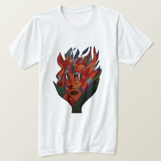 Flaming Flower Animation T Shirt