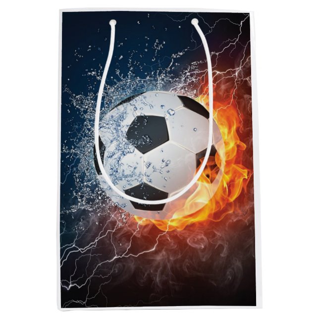 Flaming fotboll/träningsboll kastkudde (Framsidan)