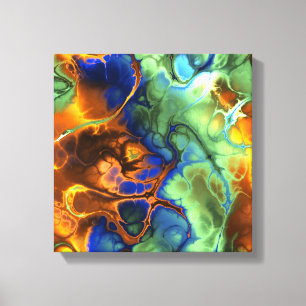 Flaming Fractal Canvastryck