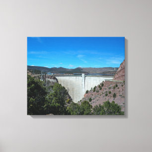 Flaming Gorge Dam Canvastryck