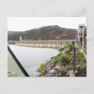 Flaming Gorge Dam på Grönt River, NE Utah Vykort