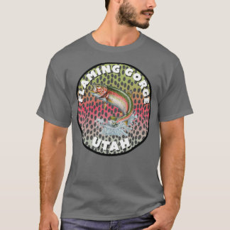 Flaming Gorge Flygfiske Utah T Shirt