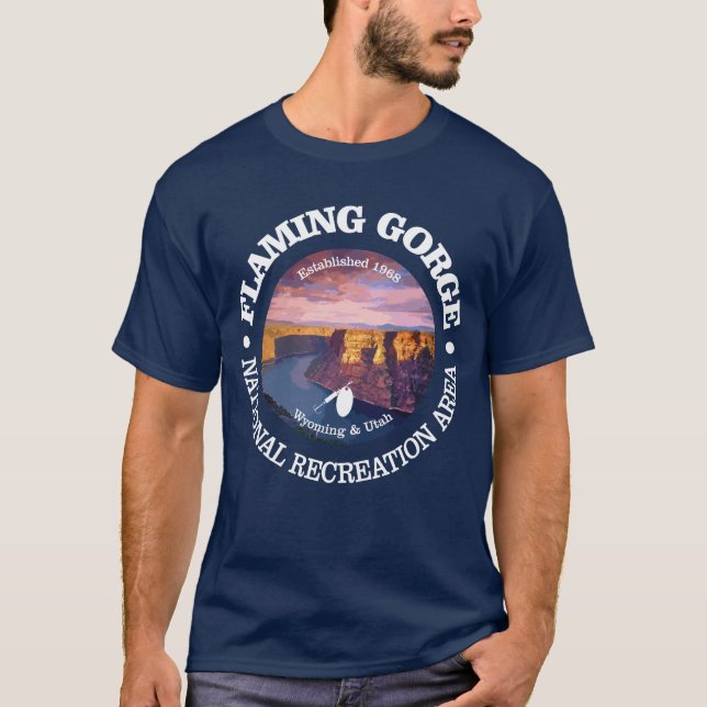 Flaming Gorge NRA (rd) T Shirt (Framsida)