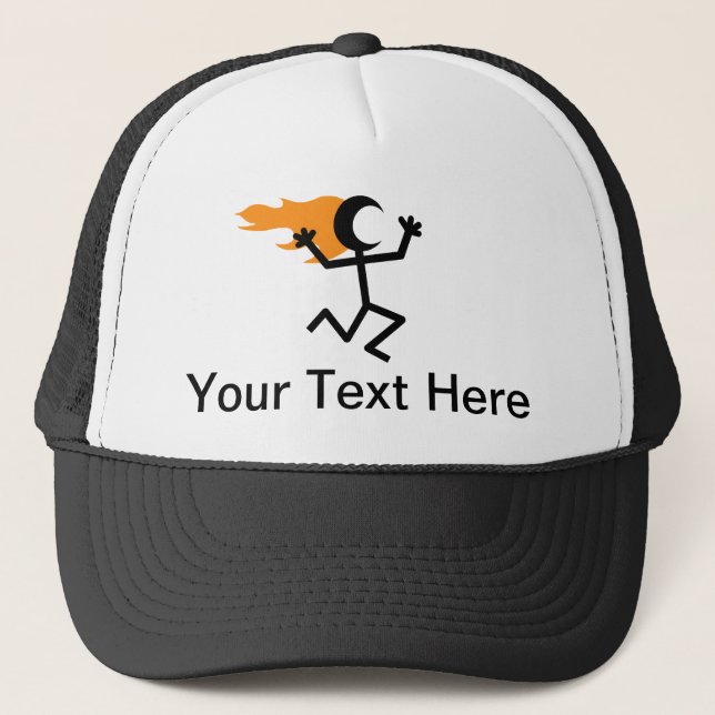 Flaming Head Stickman Keps (Framsida)