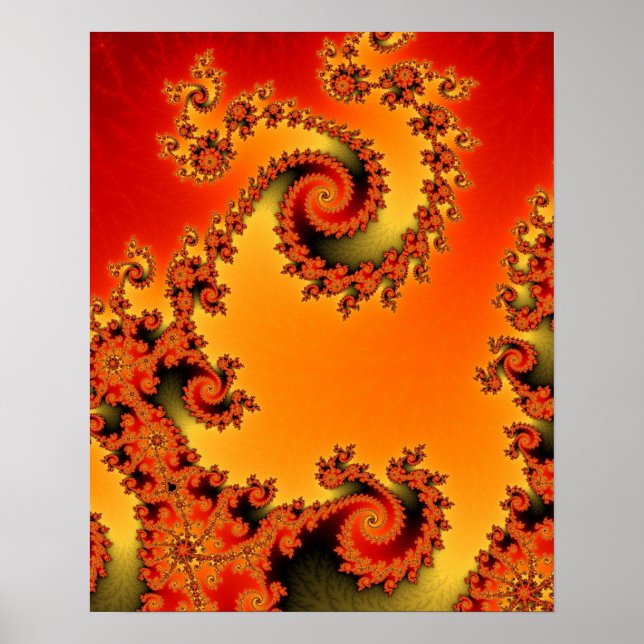 Flaming Hot Dubbel Spiral Poster (Framsidan)