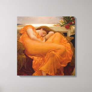 Flaming June (av Frederic Leighton) Canvastryck