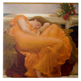 Flaming June (av Frederic Leighton) Kakelplatta