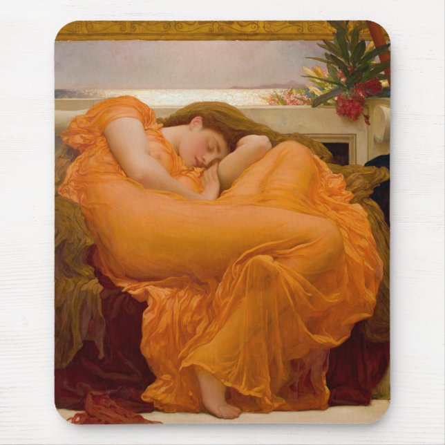 Flaming June (av Frederic Leighton) Musmatta (Framsidan)