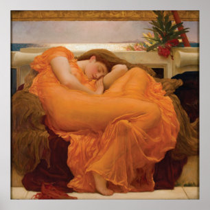Flaming June av Frederic Leighton Poster