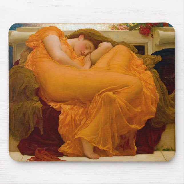 Flaming June av Herr Frederic Leighton Musmatta (Framsidan)